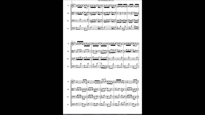 The Memphis Blues QUATUOR CORDES