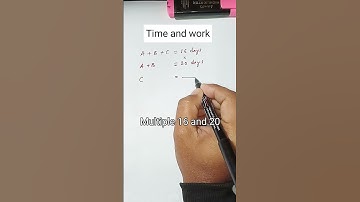Work and Time | Maths tricks#shortvideo #shorts #youtubeshorts