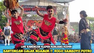Bantengan Suro Galak Ngamuk❗Jaranan ROGO SAMBOYO PUTRO Live Banengan Klepek Kunjang Kediri