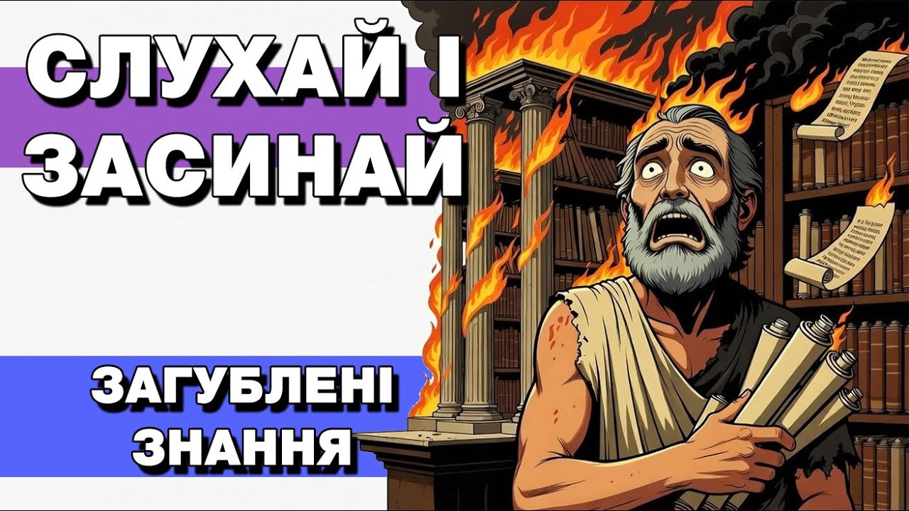 🔥 Втрачені знання людства: спалені бібліотеки, манускрипти та забуті язики | Історії на ніч