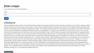AI Text Maker: AI-Powered Text Generation Demo | CS50 Final Project by Pulkit Sahu