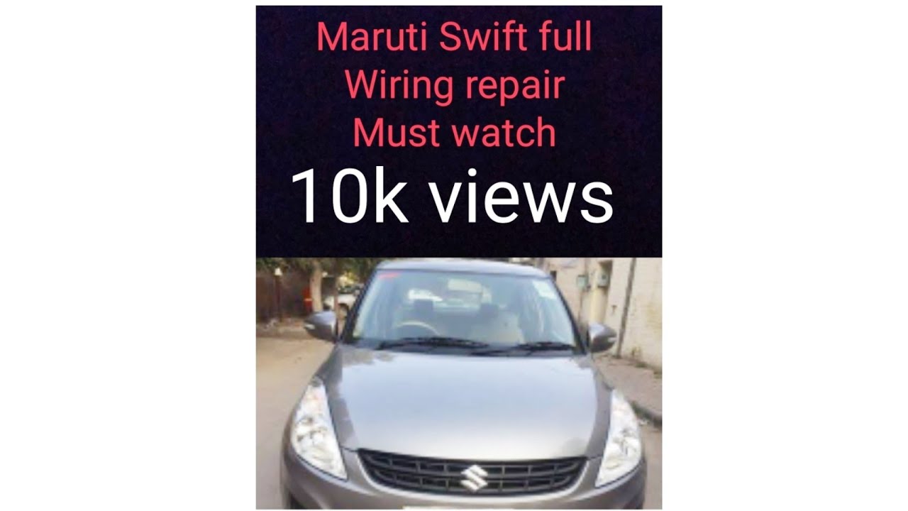 MARUTI SWIFT! full wiring repair / Rats cutting full wiring under