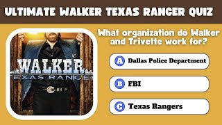 Walker Texas Ranger Trivia Quiz: Only Experts Will Score 100%! screenshot 1