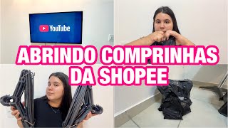 ABRINDO COMPRINHAS DA SHOPEE | CONSERTEI MINHA TELEVISÃO 🤩