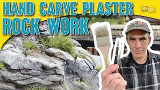 Hand Carve Plaster Rock Work