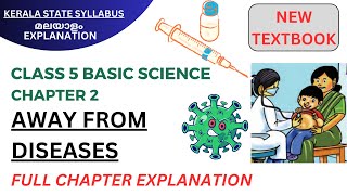 Class 5 Basic Science - Chapter 2 - Away From Diseases - Full Explanation in Malayalam #scert