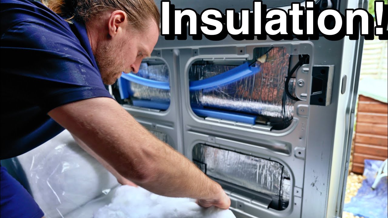 Insulating the walls and roof | Van Build Ep.2 - YouTube
