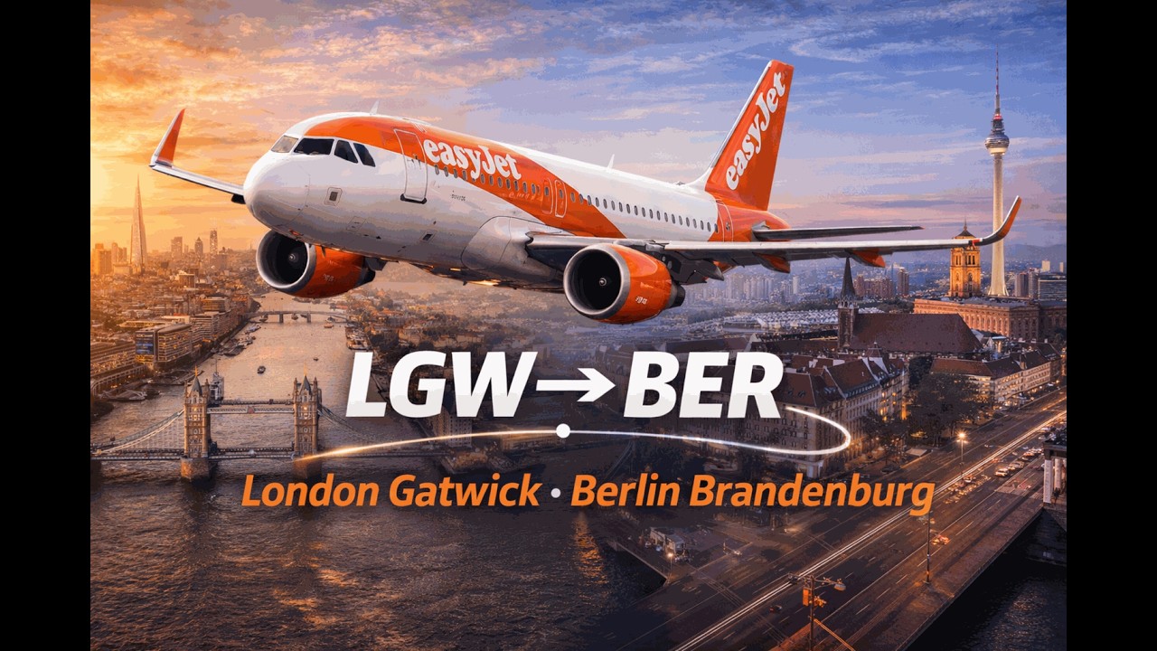 MSFS 2024🛬 4K🛬 Fenix A320🛬 EasyJet From Gatwick to Berlin 🛬 Cabby and Beyond Atc 🛬 RTX 5080