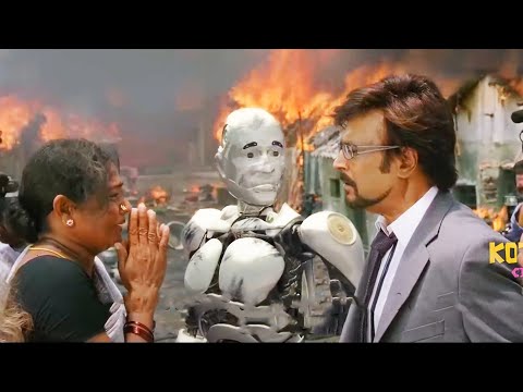 Robot Saving Life Of A Girl Tollywood Movie Ultimate Interesting Action Scene | Kotha Cinemalu