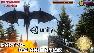 Part 20: Enemy - Die Animation | 3D FPS Game in Unity Tutorial Series For Beginners 2024