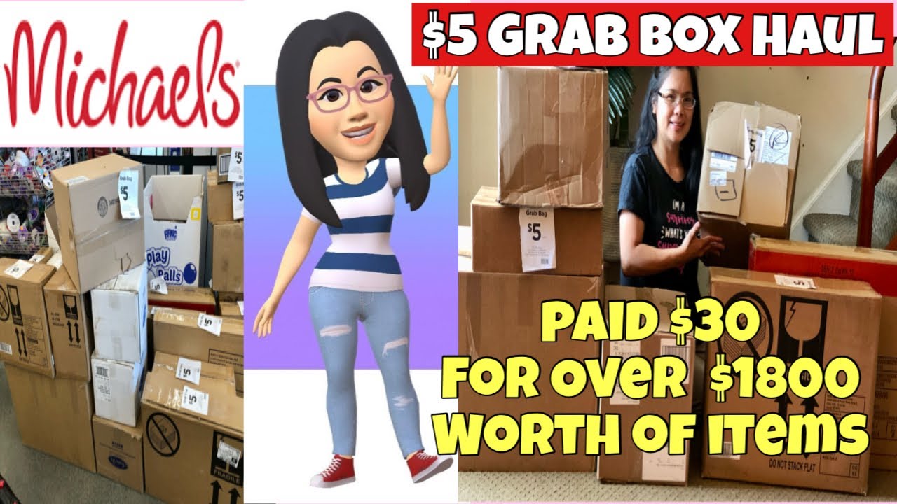 MICHAELS GRAB BAGS UNBOXING 2022 /PAID 30 FOR OVER 1800 WORTH OF