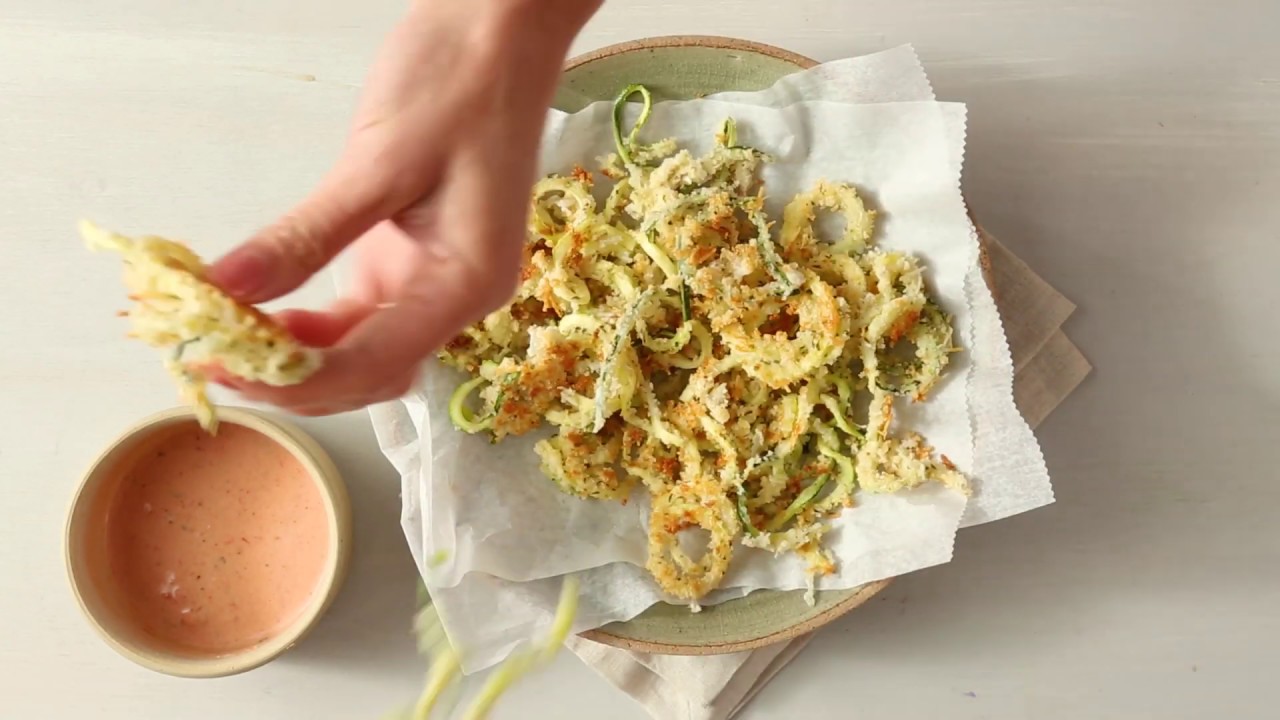How To Make Baked Parmesan Zucchini Curly Fries Eatingwell Youtube
