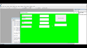 Visual basic: Salary Calculator Form colour I Visual Basic 6.0 # IUBAT #Bangla Tutorial