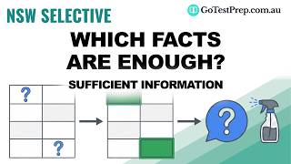 NSW Selective Thinking Skills: Sufficient Information | Worked Solution