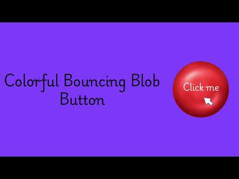 🎨Colorful Bouncing Blob Button | Gradient CSS Animation | Click Effect UI Design #codin #programming