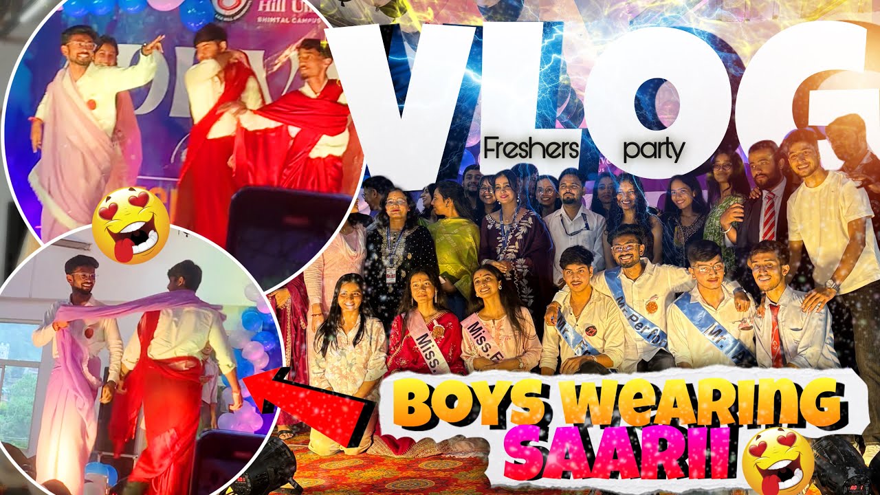 Fresher Party Gone Wrong😡Boys Wearing Saare in Graphic Era Hill University Bhimtal Vlog | Krevis
