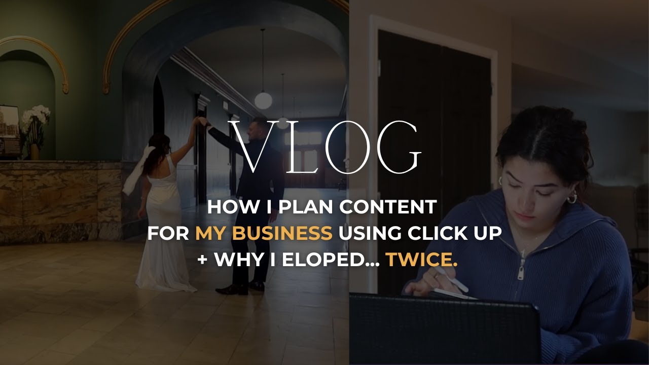 Master content planning for your business with ClickUP +  a lil vlog