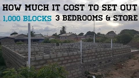 Cost Of Laying And Setting Out 1000 Blocks In Ghana Africa |Episode 15 | Building a House In Ghana