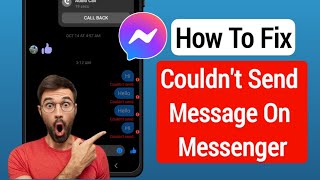 How To Fix Messenger Couldn’t Send The Message Problem (2024) | messenger couldn’t send message