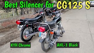 Best Silencer For Honda Cg125 Black Vs Chrome Silencer Ammar The Biker