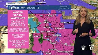 Tuesday night weather forecast - Winter storm warnings (Dec. 14)