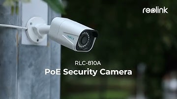 Reolink 4K PoE Camera RLC-822A Human/Car Detection 3x Optical Zoom Audio Recording IP66 8MP Ultra