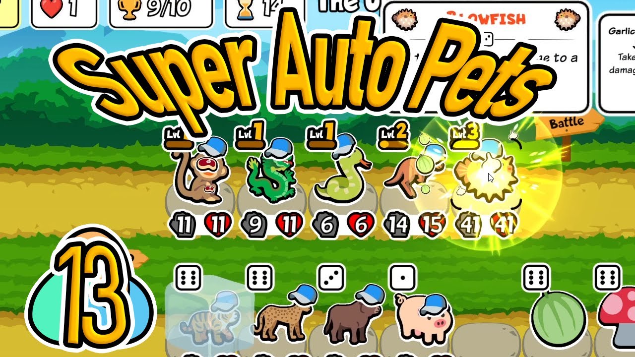 Blowfish I choose you! Upset Seeds Super Auto Pets Let's Play Ep 13