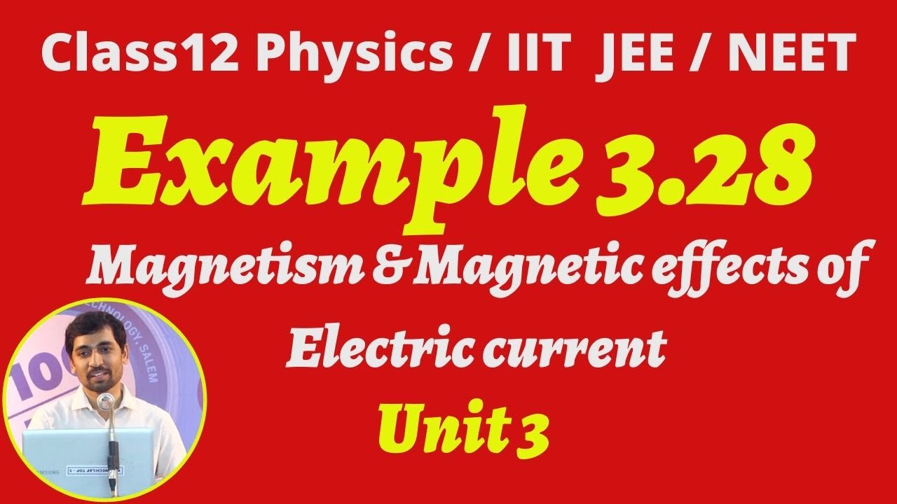 Class 12 Physics Example 3.28 Unit 3 Magnetism and magnetic effects of ...