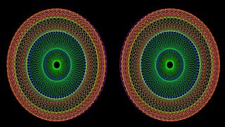 3D Mandala-A Symmetrical Morph With Rotation, Patterns 4-5-4