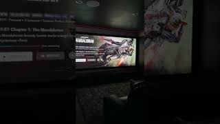 200-Inch Home Theatre Screen #mandalorian #shorts #hometheater #gaming