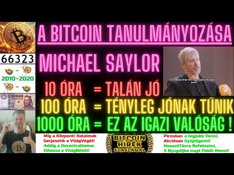 Bitcoin Hírek (2143) - Michael Saylor = A Bitcoin Tanulmányozására Fordított IDŐ 