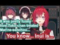 Ange Katrina talks about Inui & Marine's relationship【Eng Sub / hololive / Nijisanji】