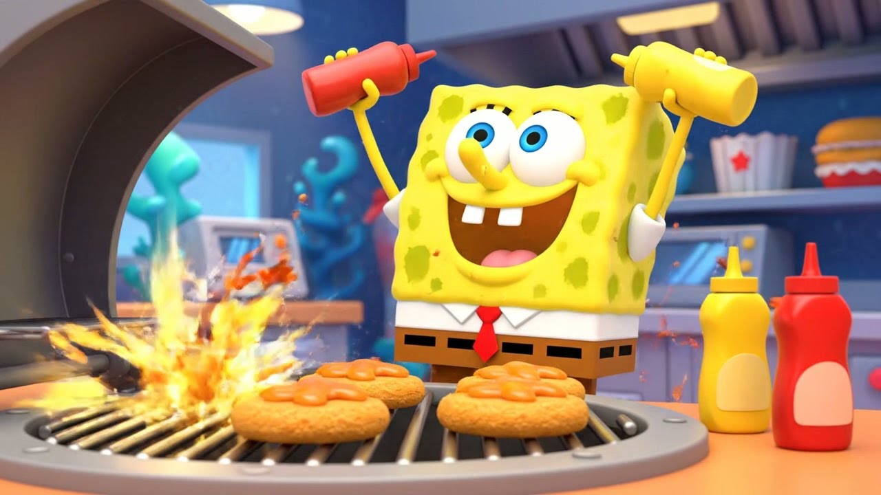 SpongeBob Forgot the Krabby Patty Recipe | Nursery Rhymes for Kids & Baby Songs