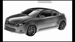 2011 Scion tC Speed Painting