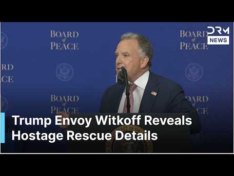 EMOTIONAL SPEECH: Steve Witkoff Credits Trump for Hostage Deal at Board of Peace Summit | AC1G