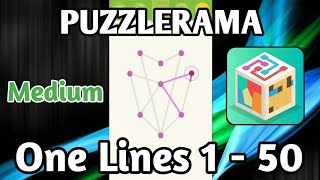 Puzzlerama : One Lines Medium 1 - 50 screenshot 1