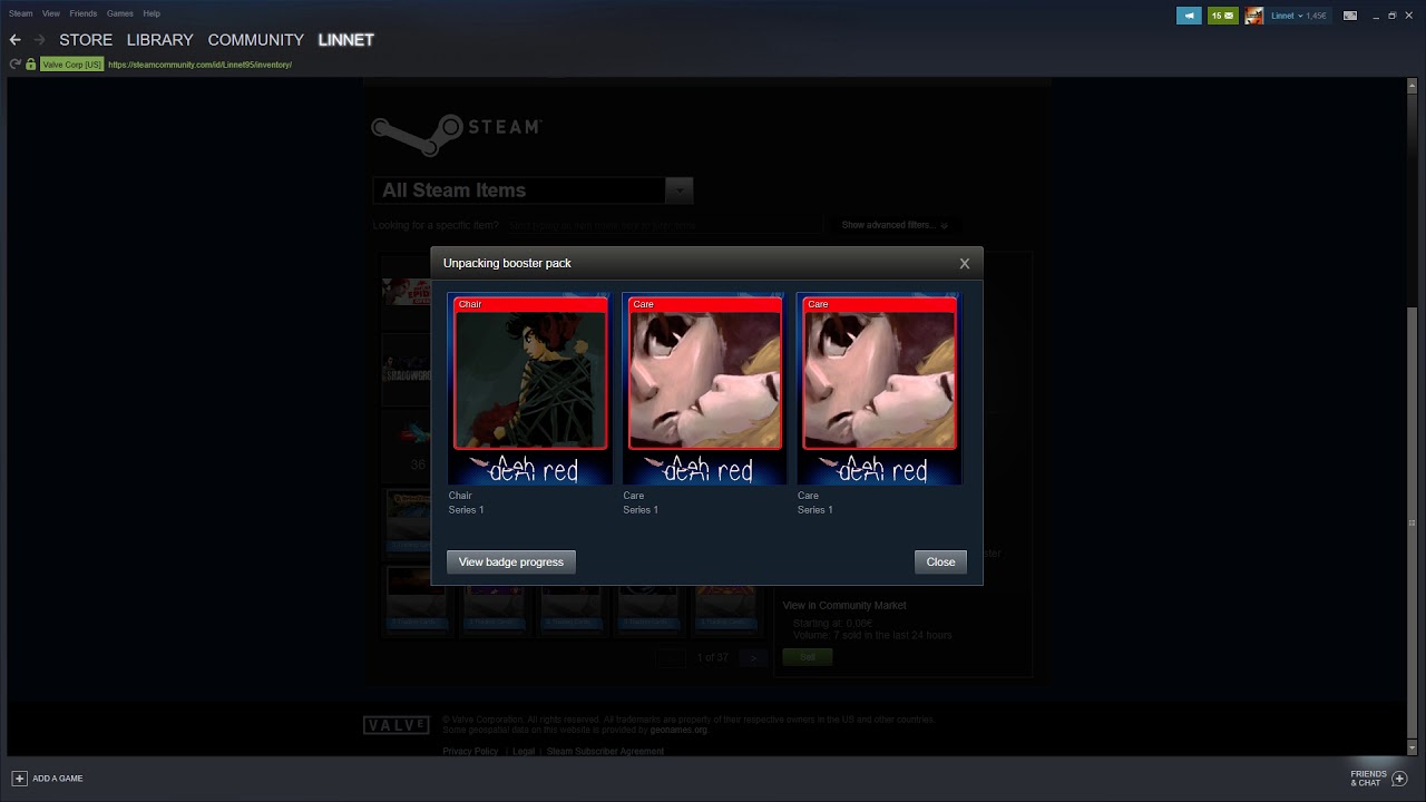 Dear RED   Extended  Booster Pack Opening Steam