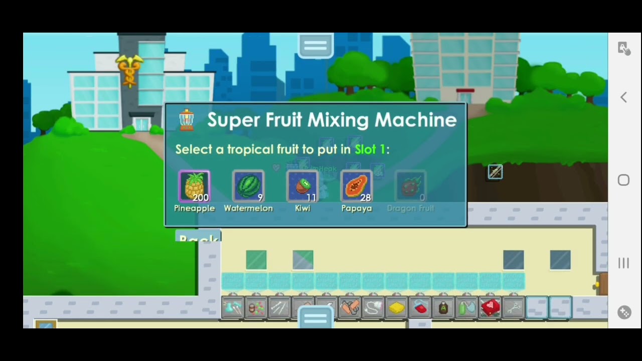 Super fruit mixing 