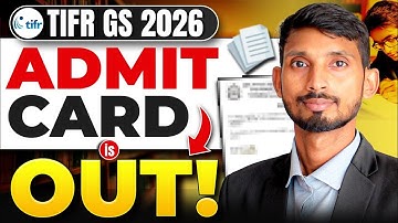 TIFR GS ADMIT CARD 2026 Released | How To Download Complete Guide | IFAS