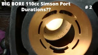 #2 Simson Big Bore 110cc - Measuring Port Durations How To Steuerzeiten- Poort timing