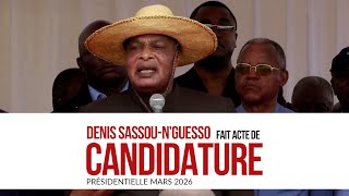 Denis Sassou-Nguesso Officialise Sa Candidature Présidentielle 2026