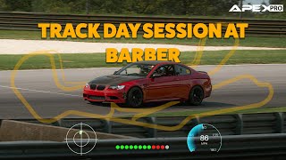 E92 M3 Session at Barber Motorsports Park with Data