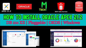 Install Oracle Apex 21.2 | Database 21c XE | Pluggable | ORDS | Windows 10
