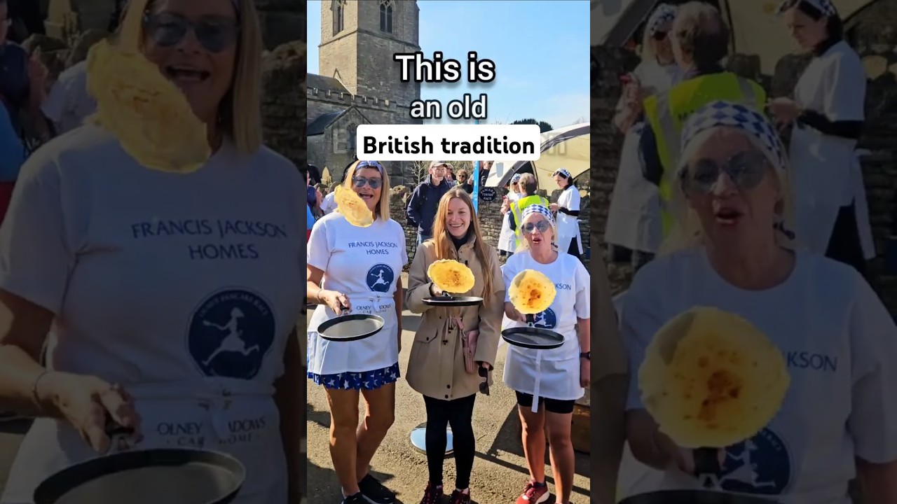 Pancake Race On Shrove Tuesday 2025