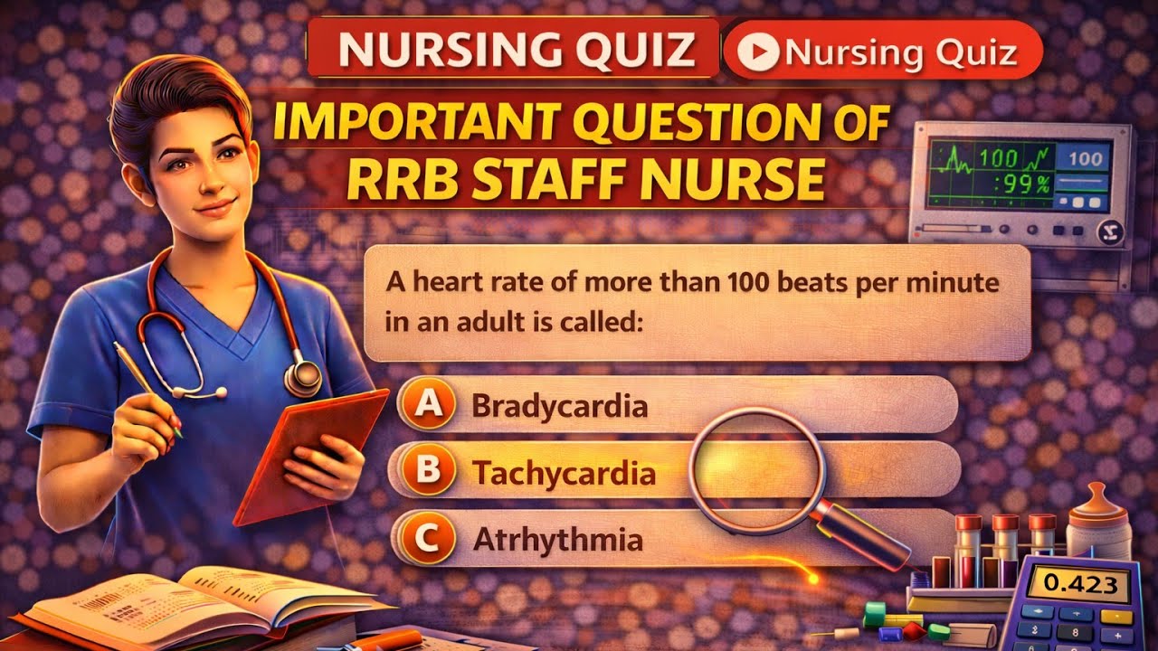 Important Question For RRB STAFF NURSE 🔥