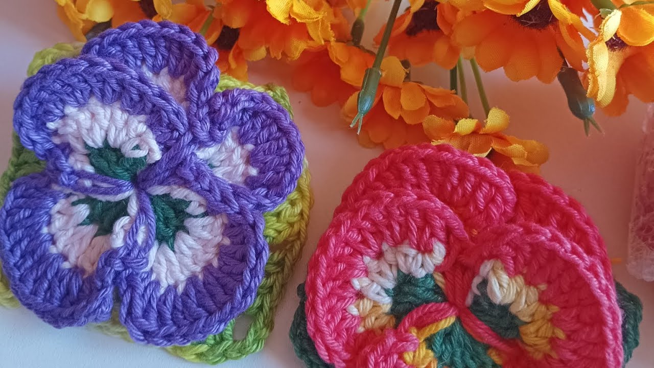 🚨Vídeo aula flor amor perfeito ❤️