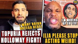 Ilia Topuria SHUTS DOWN Max Holloway; WANTS Brian Ortega next! DC criticizes Ilia! Oliveira at 170?