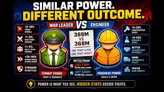 Similar Power. Different Outcome. (War Leader vs Engineer)