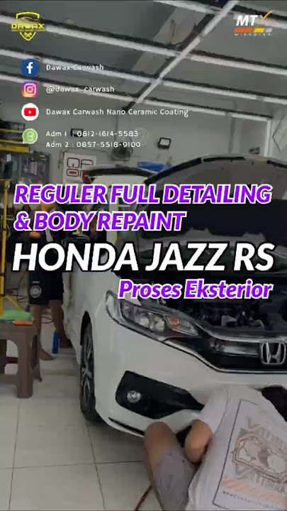HONDA JAZZ RS SALON TOTAL & BODY REPAINT‼️Part 4 Proses Eksterior‼️