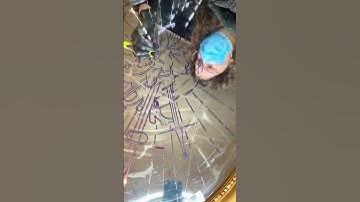 Tattooing my mirror engraving #tattoo #satisfying #engraving #diy #craftideas